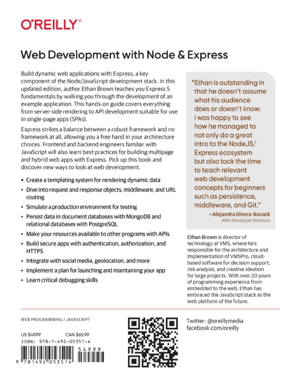 Web Development with Node and Express: Leveraging the JavaScript Stack. 