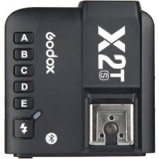 Godox X2T-C TTL Wireless Flash Trigger for Canon, Bluetooth Connection, 1/8000s HSS,5 Separate Group Buttons, Relocated Control-Wheel, New Hotshoe Locking, New AF Assist Light. 