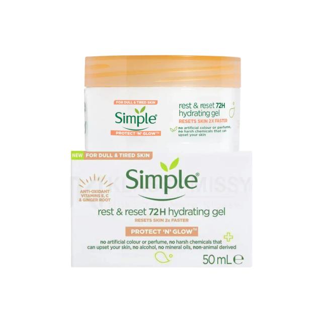 Simple Protect ‘N’ Glow Rest & Reset 72h Hydrating Gel 50ml