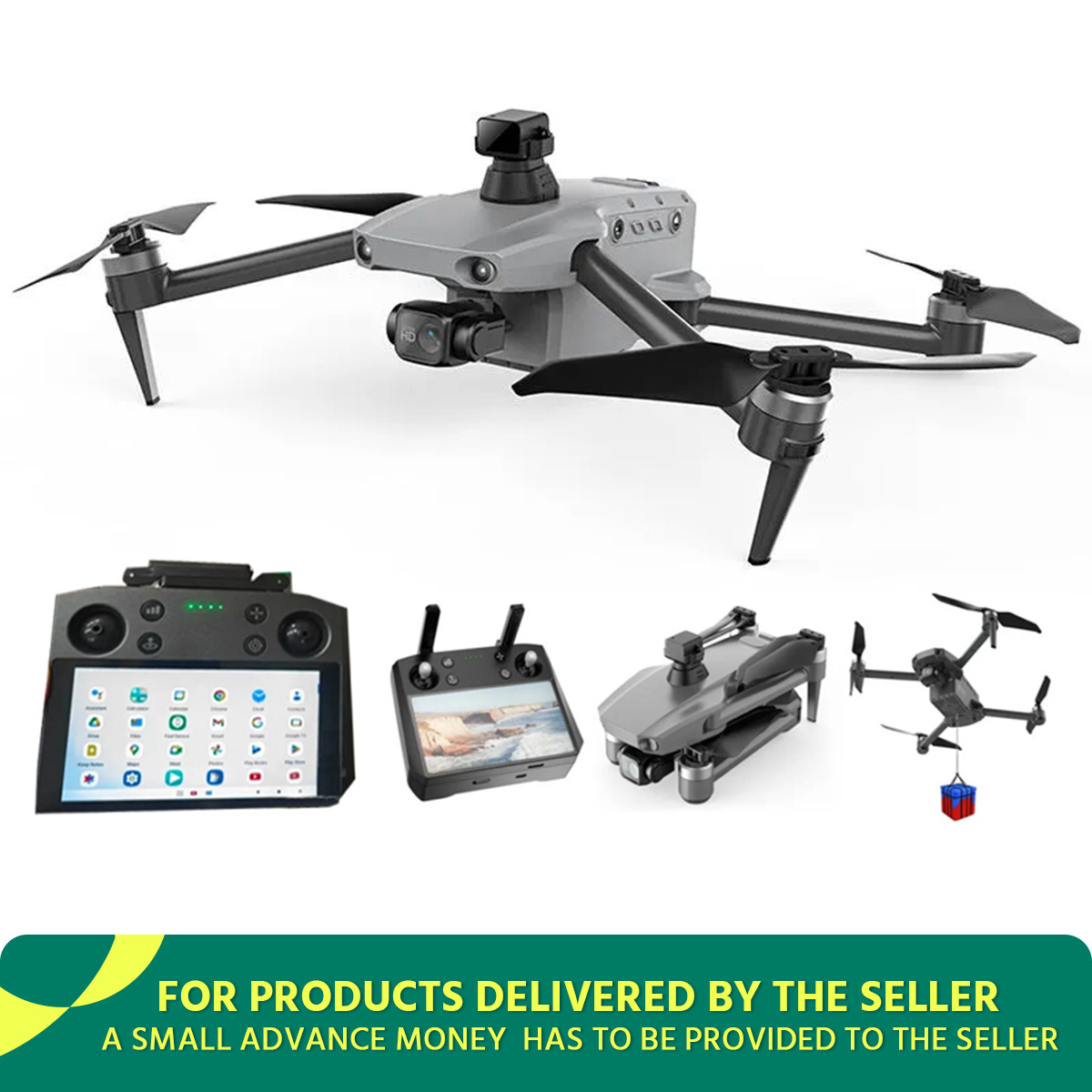 FLH K11 Turbo Professional Drone  (Android & ios Version) 8K RC Drone 3-Axis Gimbal 5G WiFi Brushless 6KM FPV RC Quadcopter Upgraded Remote Control, high quality leasure sensor  with Touch Screen 2 Battery