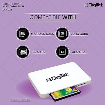 Digitek dcr-022 card reader usb 3.0. 