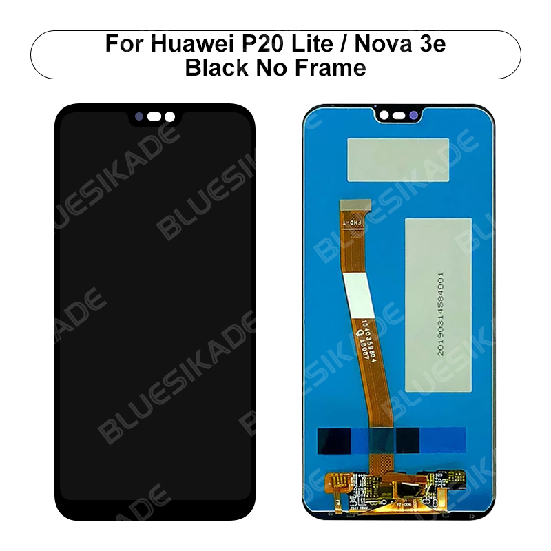 For Huawei P20 Lite LCD Display Touch Screen Digitizer Assembly For Huawei Nova 3e Display EML-L09C EML-L29C Replacement Parts. 