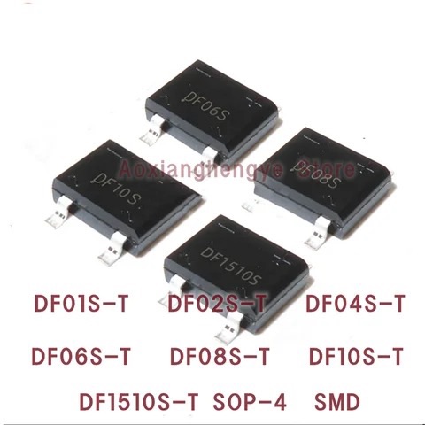 10pcs DF04S-E3/77  DF04S DF04SA-E3/77 BRIDGE RECT 1PHASE 400V 1A DFS Bridge Rectifier Single Phase Standard 400 V Surface Mount DFS other need 01711773566 inform me