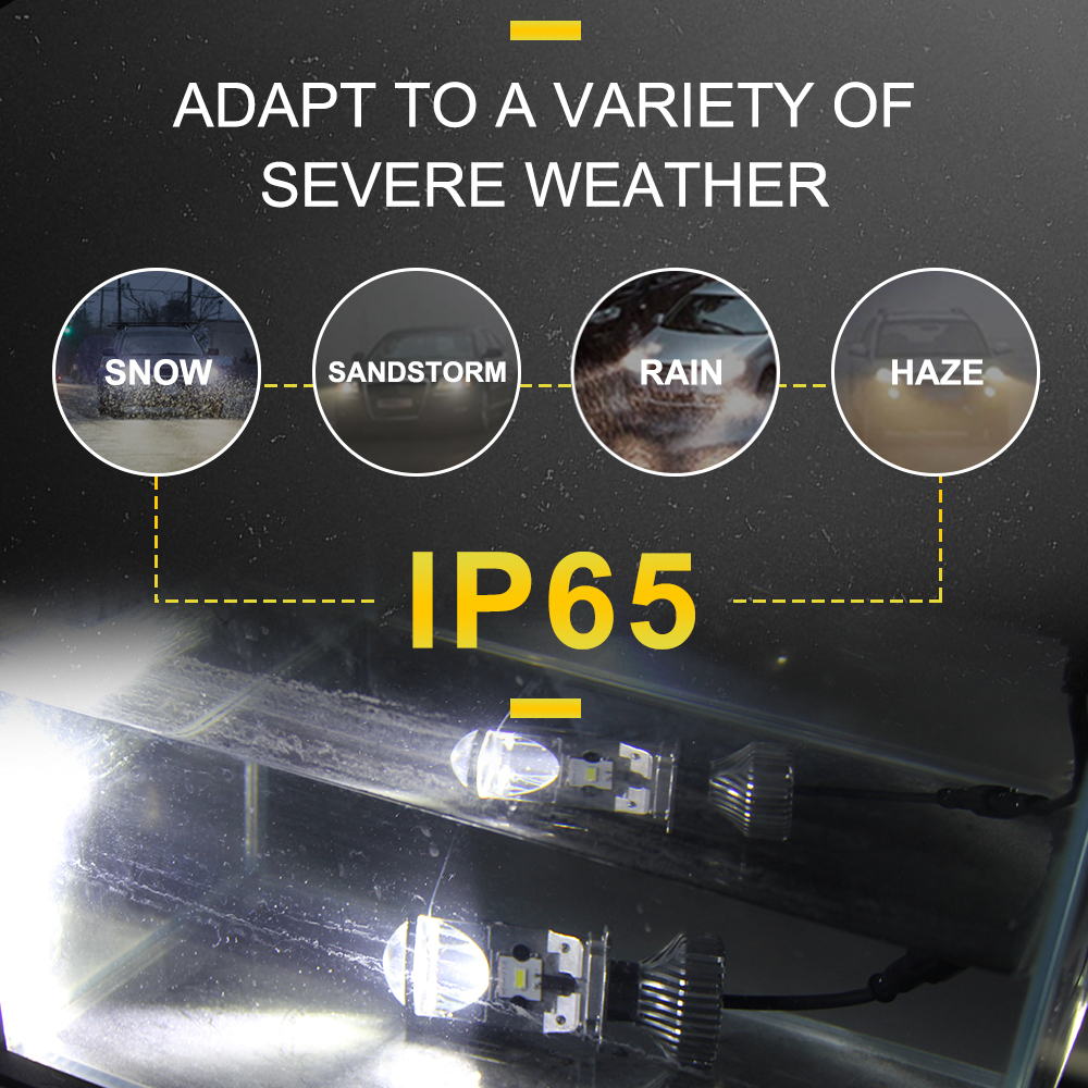 120W Y7S Lamp H4 LED Mini Projector Lens 3000K+4300K+6000K Automobles Bulb 25000LM Triple Colors In One Body Canbus Headlight. 