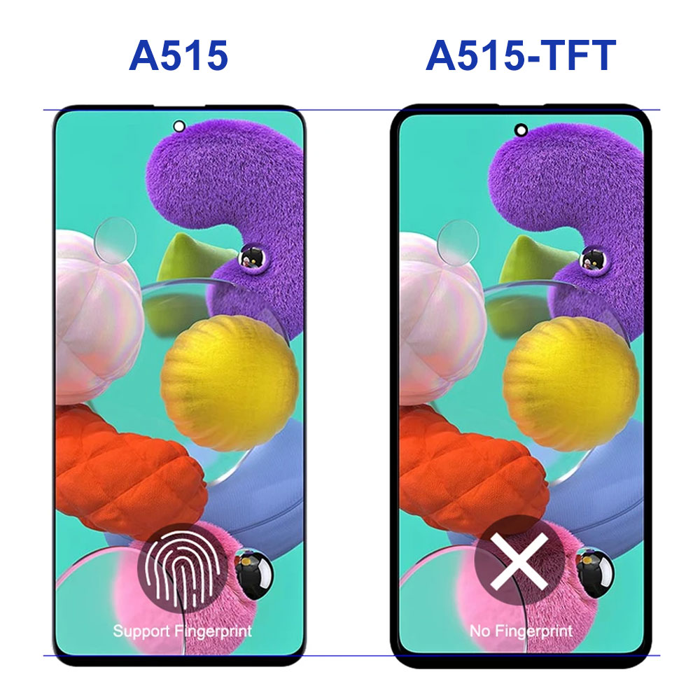 A51 Screen Replacement for Samsung Galaxy A51 A515 A515F A515F/DS Lcd Display Touch Screen with Frame Digitizer Assembly Parts. 