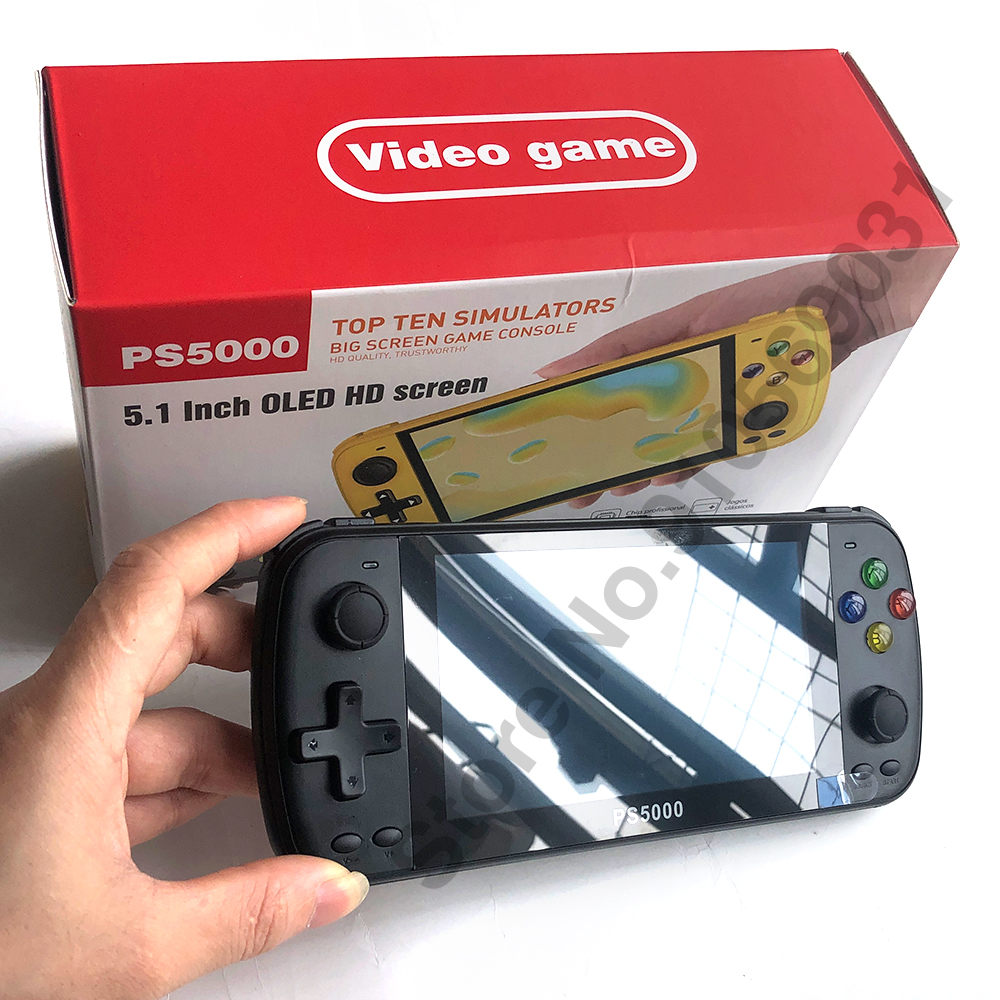 PS5000 5 inch Portable Handheld Game Console for PS1/MAME/MD/NES/SNES Video  Gaming Modern Portable gaming console. 