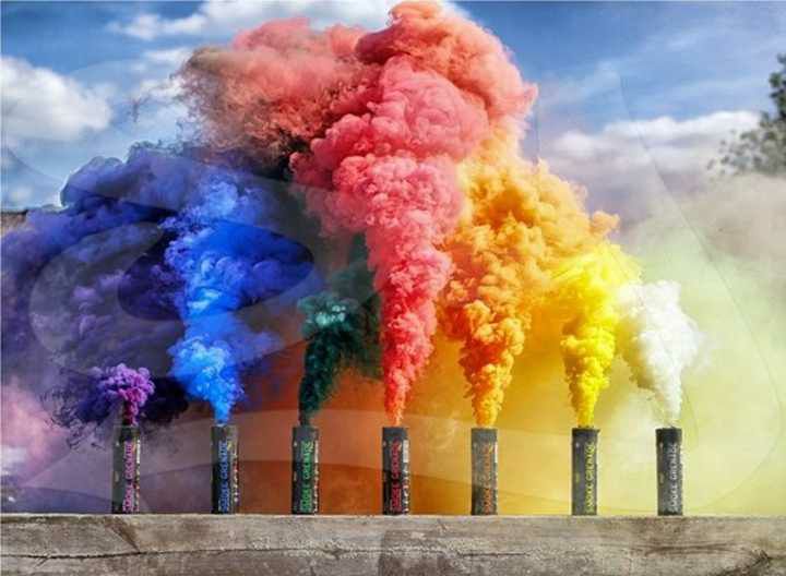 4 Colour Smoke Color Bomb - 4 pcs. 