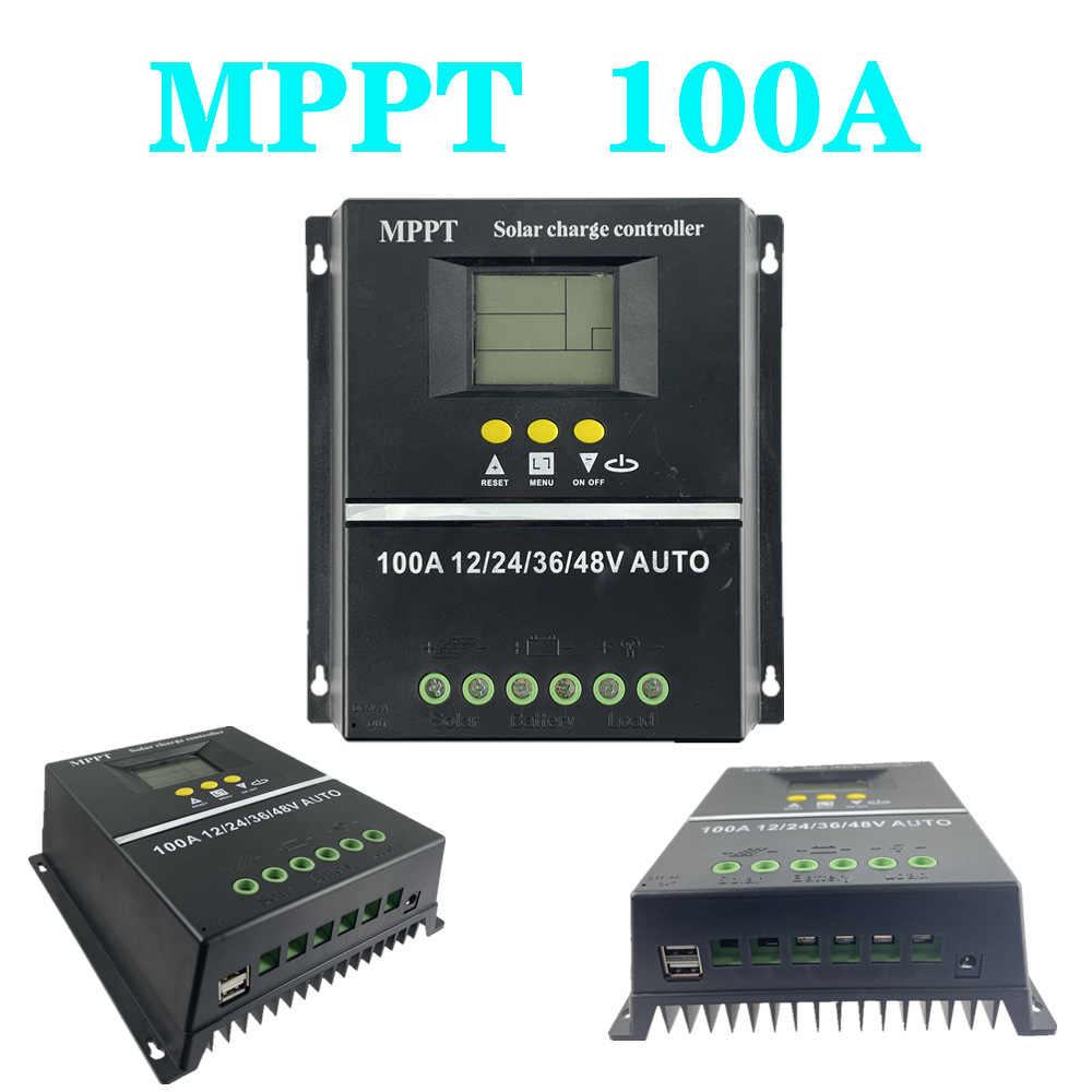Snaterm 60A 80A 100A MPPT Solar Charge Controller Tool 12V 24V 36V 48V Solar Panel Battery Smart Regulator Lead Acid/Lithium use. 