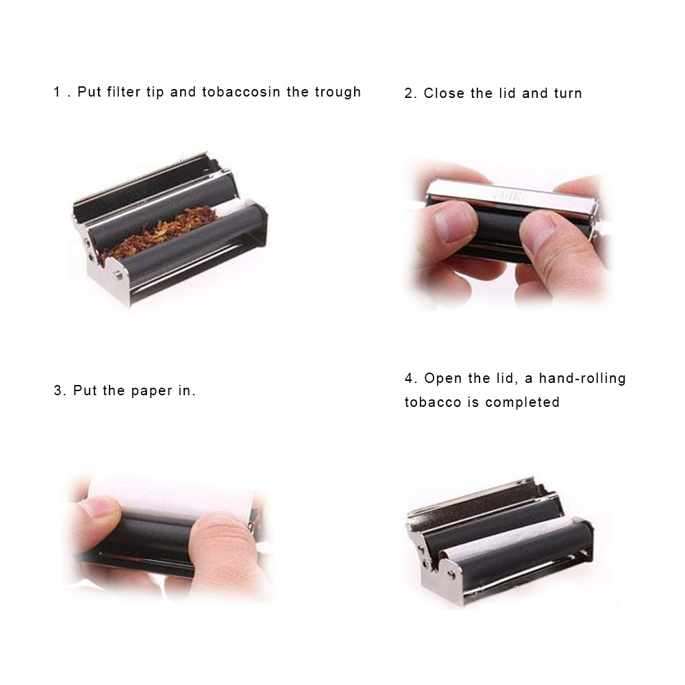 Tobacco Roller Cigarette Maker Portable Rolling Machine Cigarette device Smoking Accessories. 