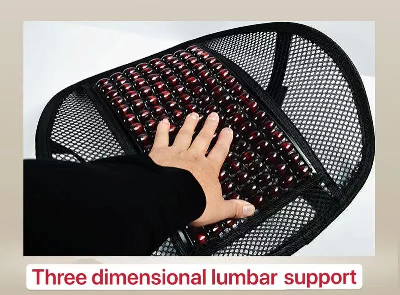 Car office seat lumbar pillow Curve design lumbar support backrest Comfortable and non-slip car seat cushion