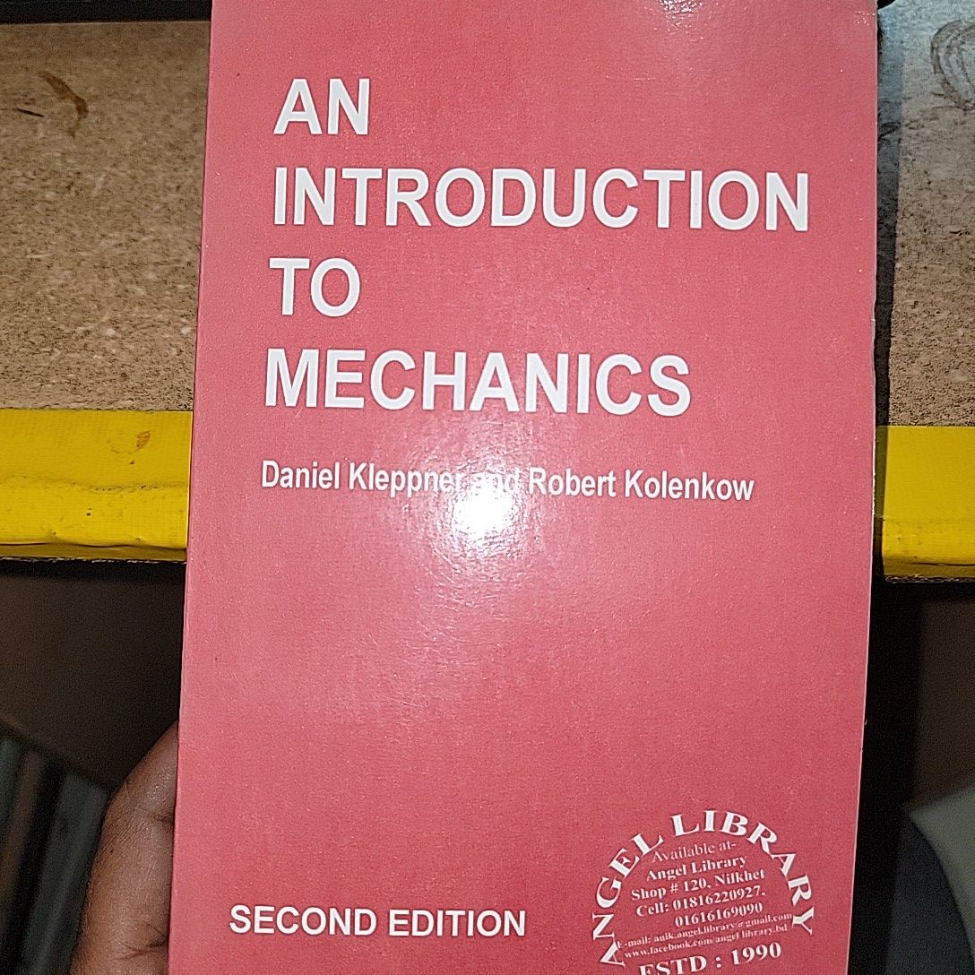 An Introduction To Mechanics By Deniel Kleppner