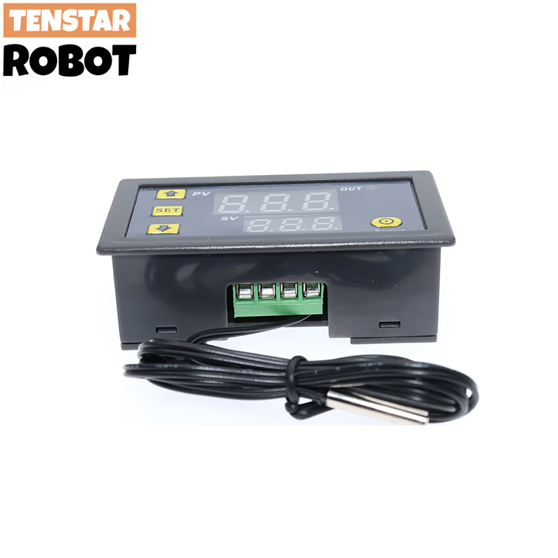 W3230 12V 24V AC110-220V Probe line 20A Digital Temperature Control LED Display Thermostat With Heat/Cooling Control Instrument. 