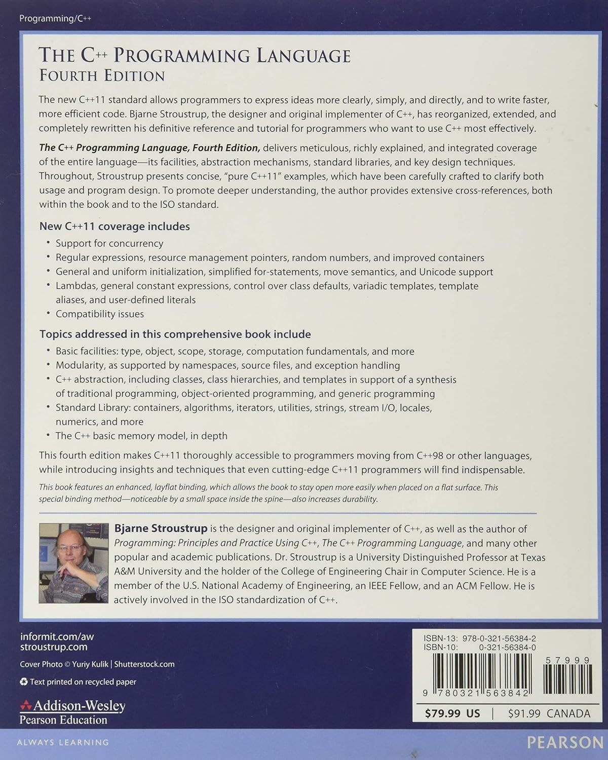 The C++ Programming Language, 4th Edition. 