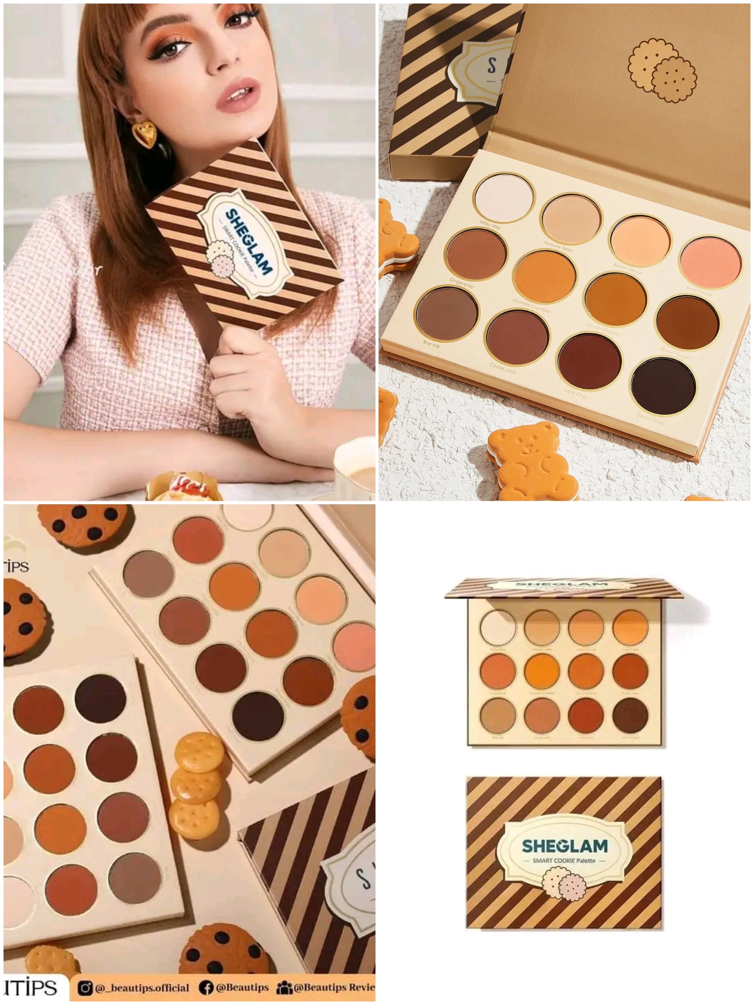 Sheglam smart cookie 12 color eyeshadow palette. 