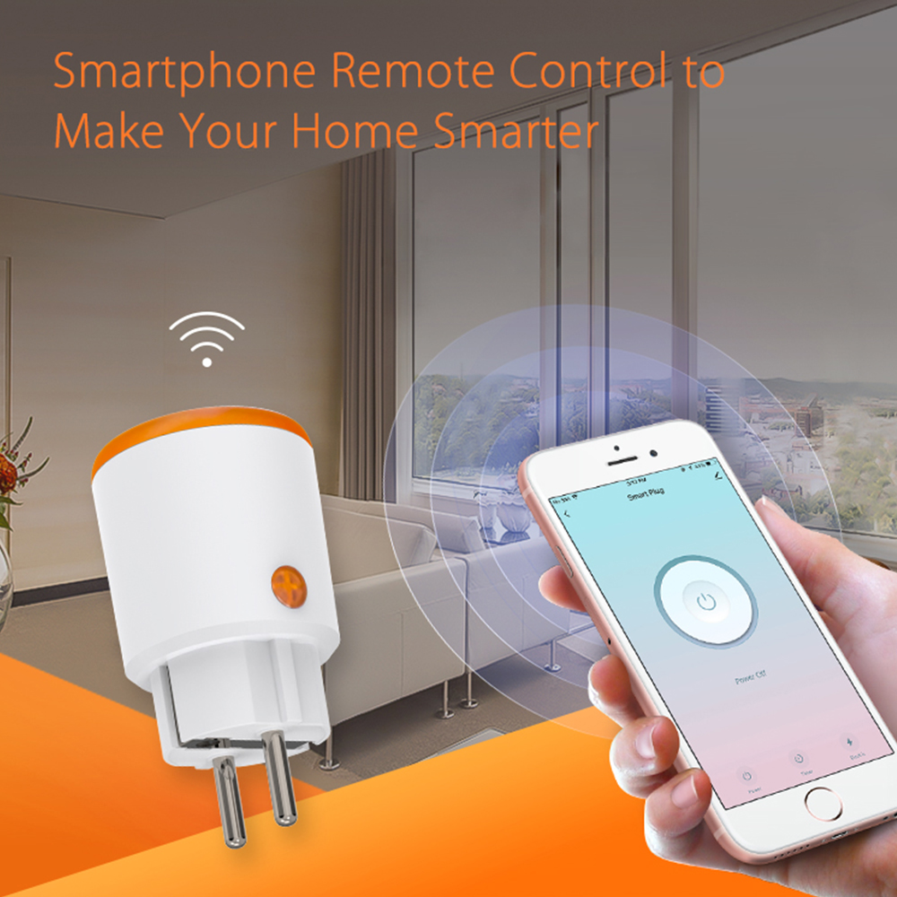 Tuya Zigbee 3.0 Smart Home Zigbee2mqtt 16A EU Outlet 3680W Power Monitor Timer Meter Compatiable With Alexa Google Assistant. 