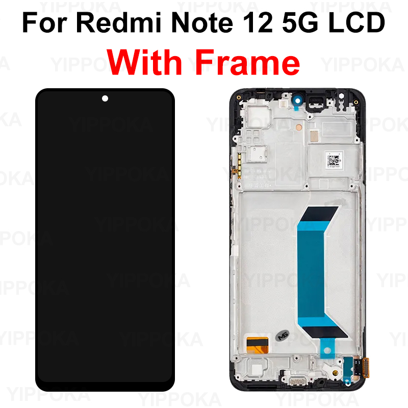 Choice For Xiaomi Redmi Note 12 4G LCD Display Touch Screen Digitizer Assembly For Redmi Note 12 5G 22111317I 22111317G Replace. 