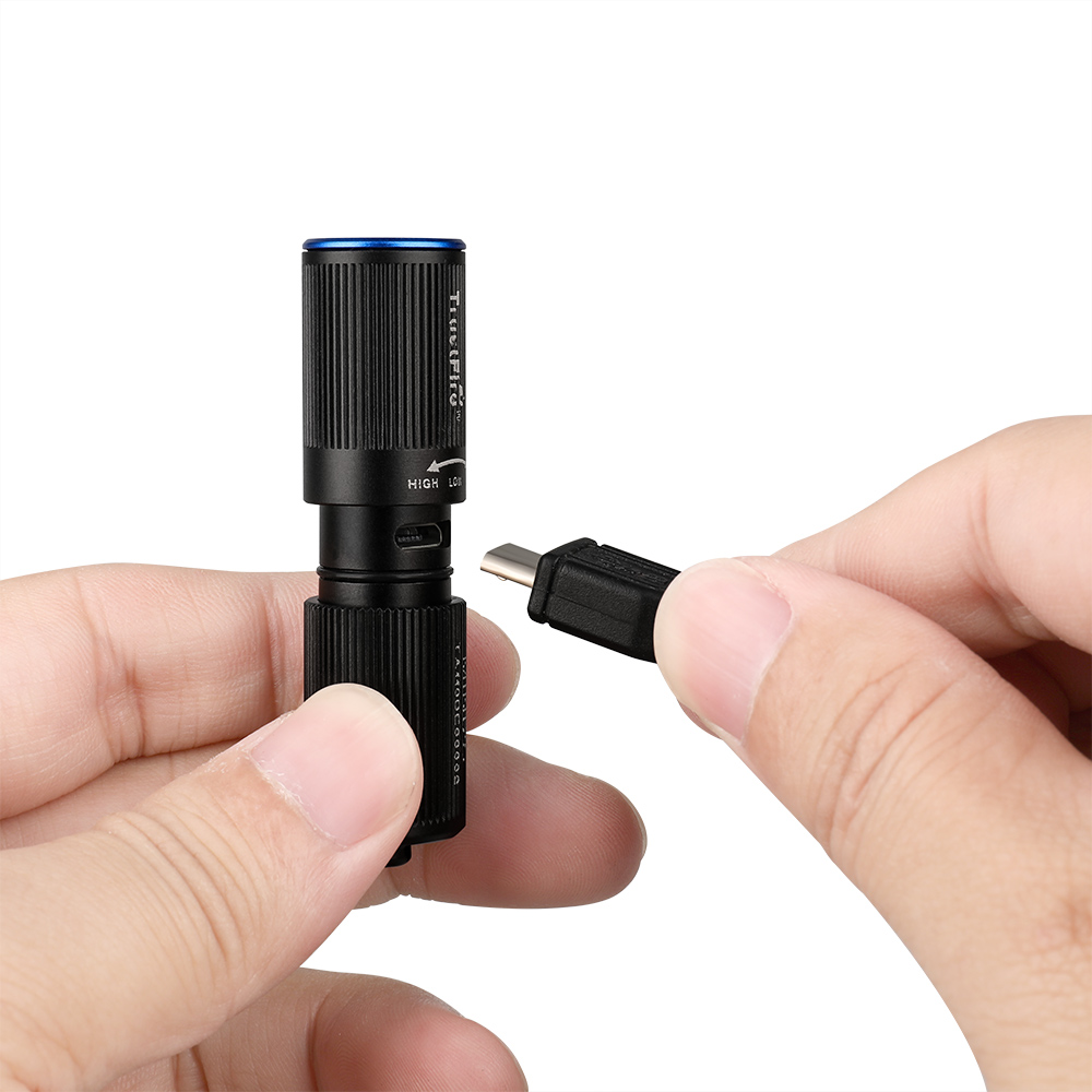 Trustfire Mini2s Mini Rechargeable Lamp 220 Lumen Edc Keychain Work Light 2 Mode Ipx8 Portable Led Flashlights With Usb Charging. 