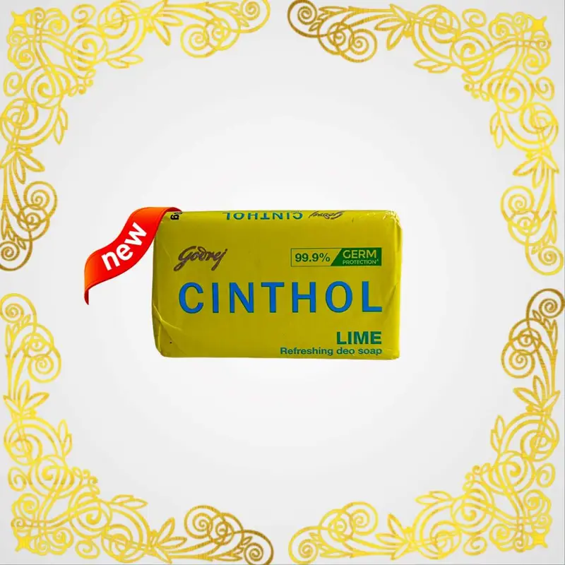 CINTHOL Lime Refreshing Soap 200g (40g × 5)(Pack of 5)(India). 