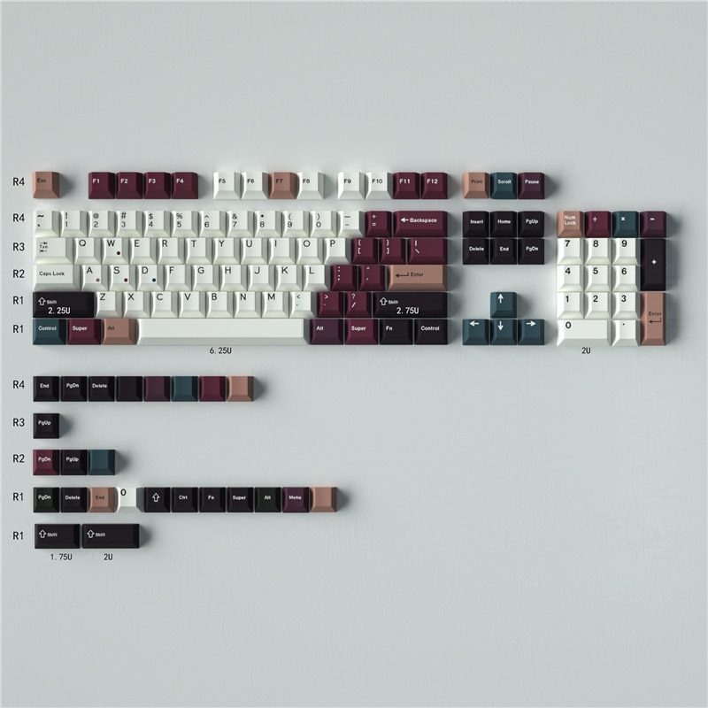 GMK Mixed Lights Keycaps Gaming Profile Cherry PBT Material 23/129 Keys Keycaps Cherry For MX Switch Mechanical Keyboard. 