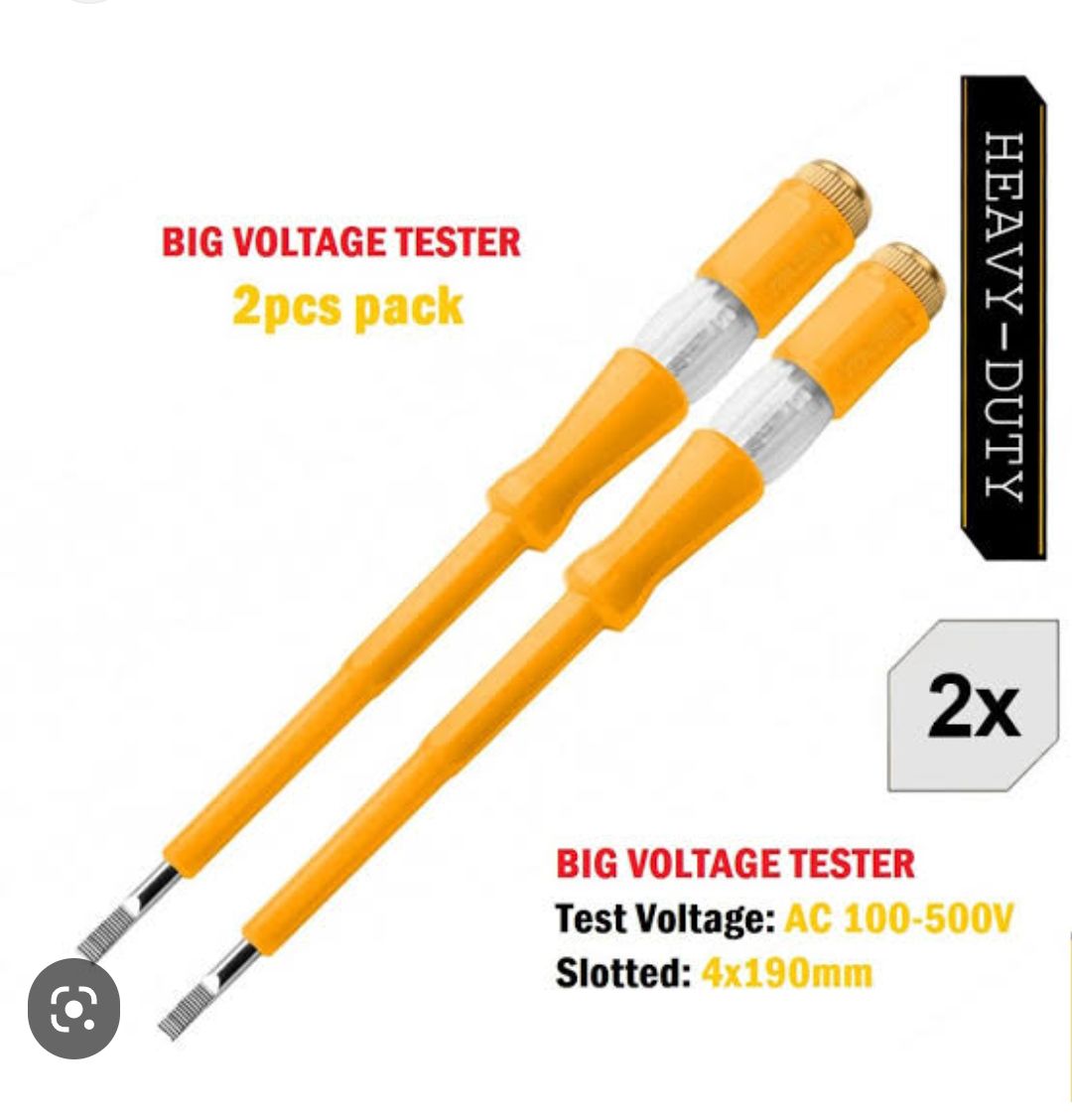 5pices pack incco tester big size screwdriver type 100-500 voltage professional high quality. 