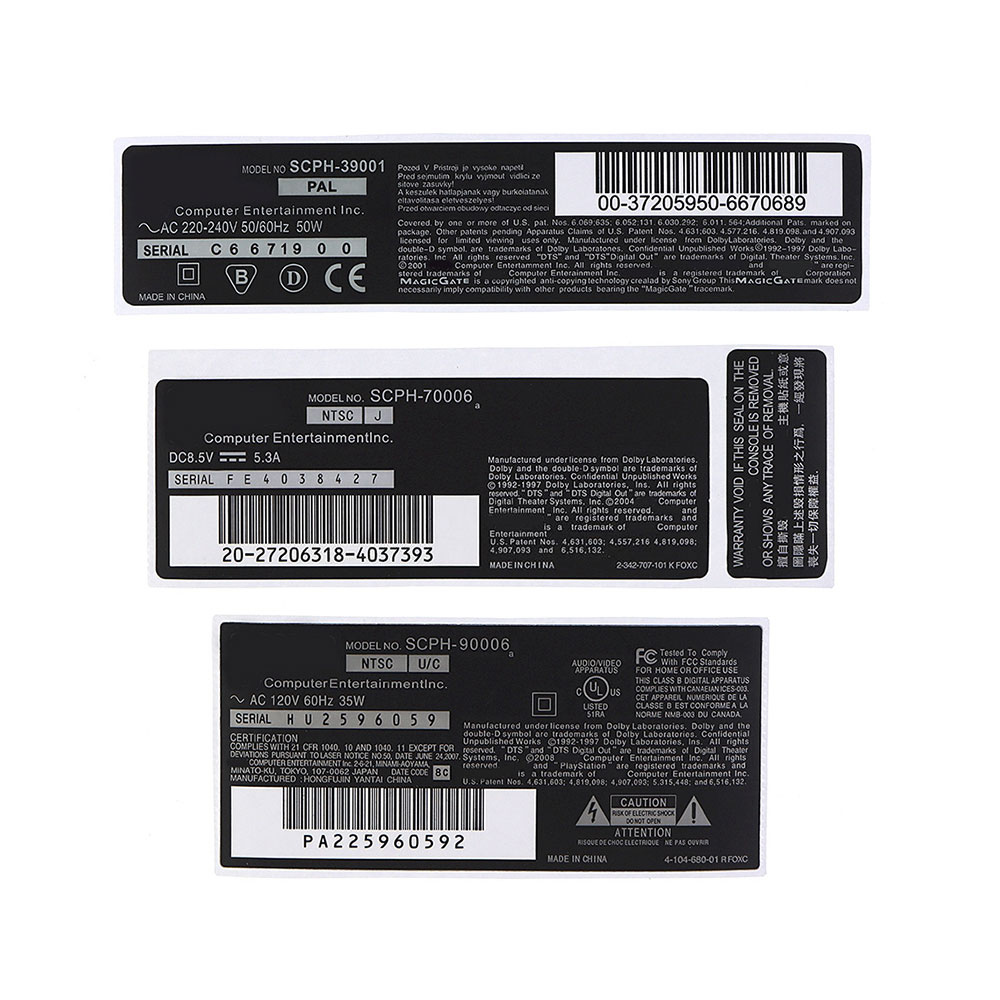 JCD 1piec Security Seal Sticker Label For PS2 Console 3W 7W 9W 30000 70000 90000 SCPH-39001 SCPH-70006 Controller Warranty Seals. 