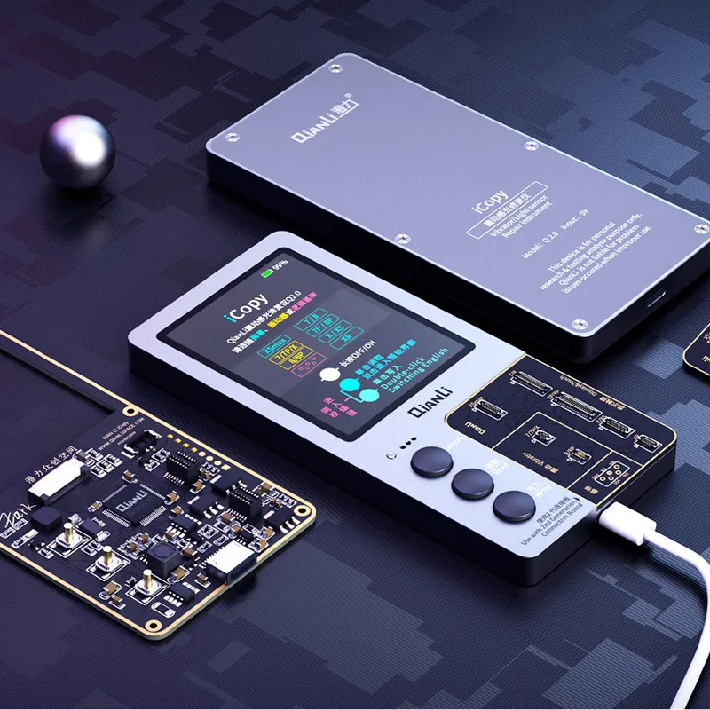 Qianli ICopy Plus 2.2 LCD Digital Compiler Battery Board for IPhone X XR XSMAX 11 12 13 14 Pro Max Repair EEPROM Programmer. 