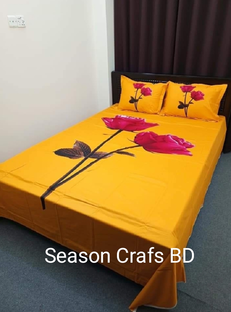 New Design Panel Bedsheet king size (8feet/7.5feet) with 2 pillows cover from Season Craft BD. 