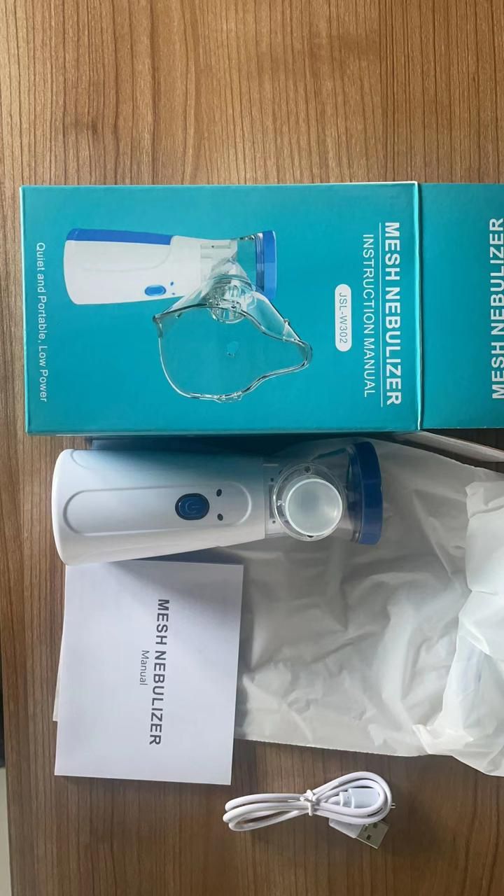 Portable no Rechargeable Mesh Nebulizer Inhaler Atomizer. 