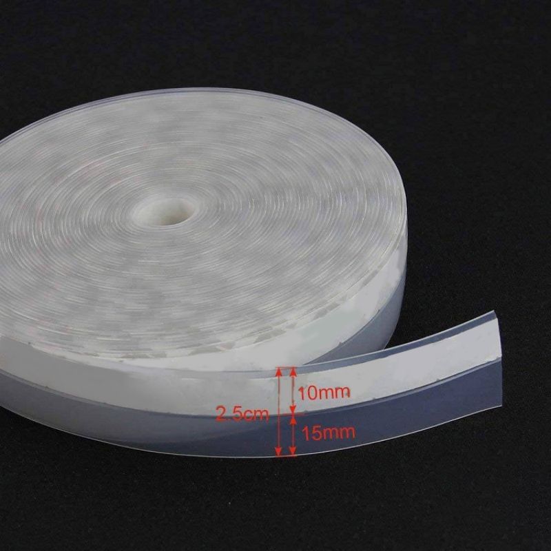 Door and Window Rubber Steal Strip Glass Door Crack Windproof Dustproof Self-Adhesive Tape Door Bottom Seal. 