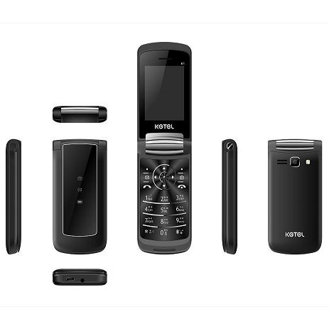 Kgtel K1 Magic Voice  Dual Sim Standby 2.4inc Display 1000mAh Long Lasting Battary Folding Feature Mobile Phone