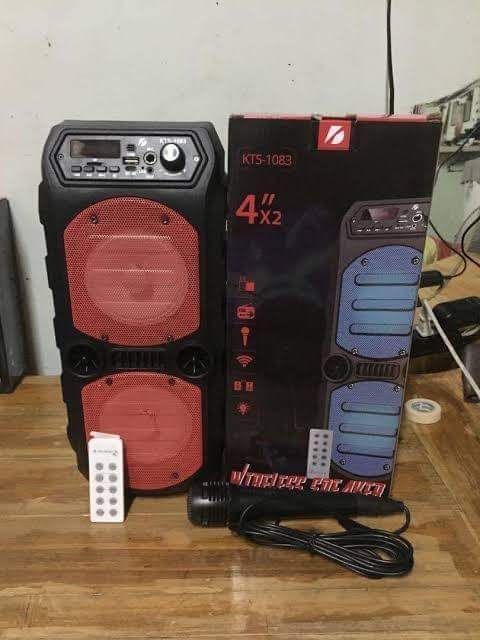 Karaoke Portable Wireless Bluetooth Speaker KTS-1083 With Remote. 