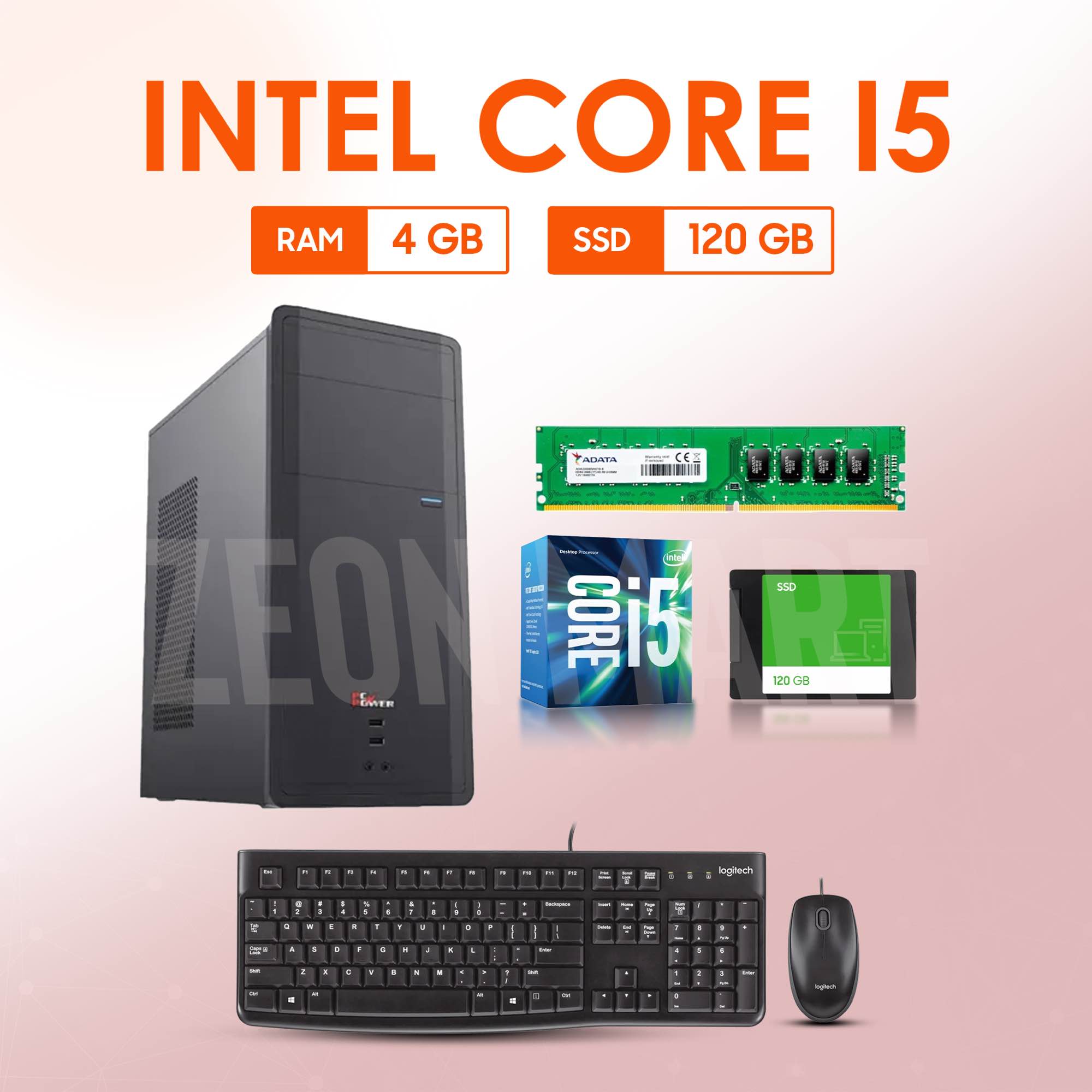 Intel Core I5 RAM 4GB SSD 120GB NEW Desktop Computer