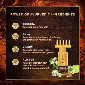 Indulekha Bringha Hair Oil 100 ML | Anti Hair Fall |  Hair Growth Oil |. 