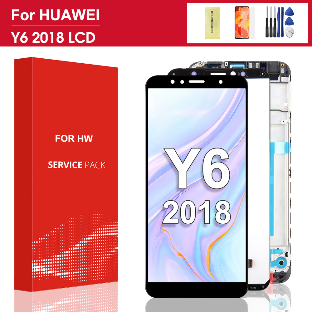 5.7'' For Huawei Y6 2018 LCD Display Touch Screen Digitizer For Huawei Y6 Prime 2018 LCD ATU L11 L21 L22 LX1 LX3 L31 L42 Screen. 