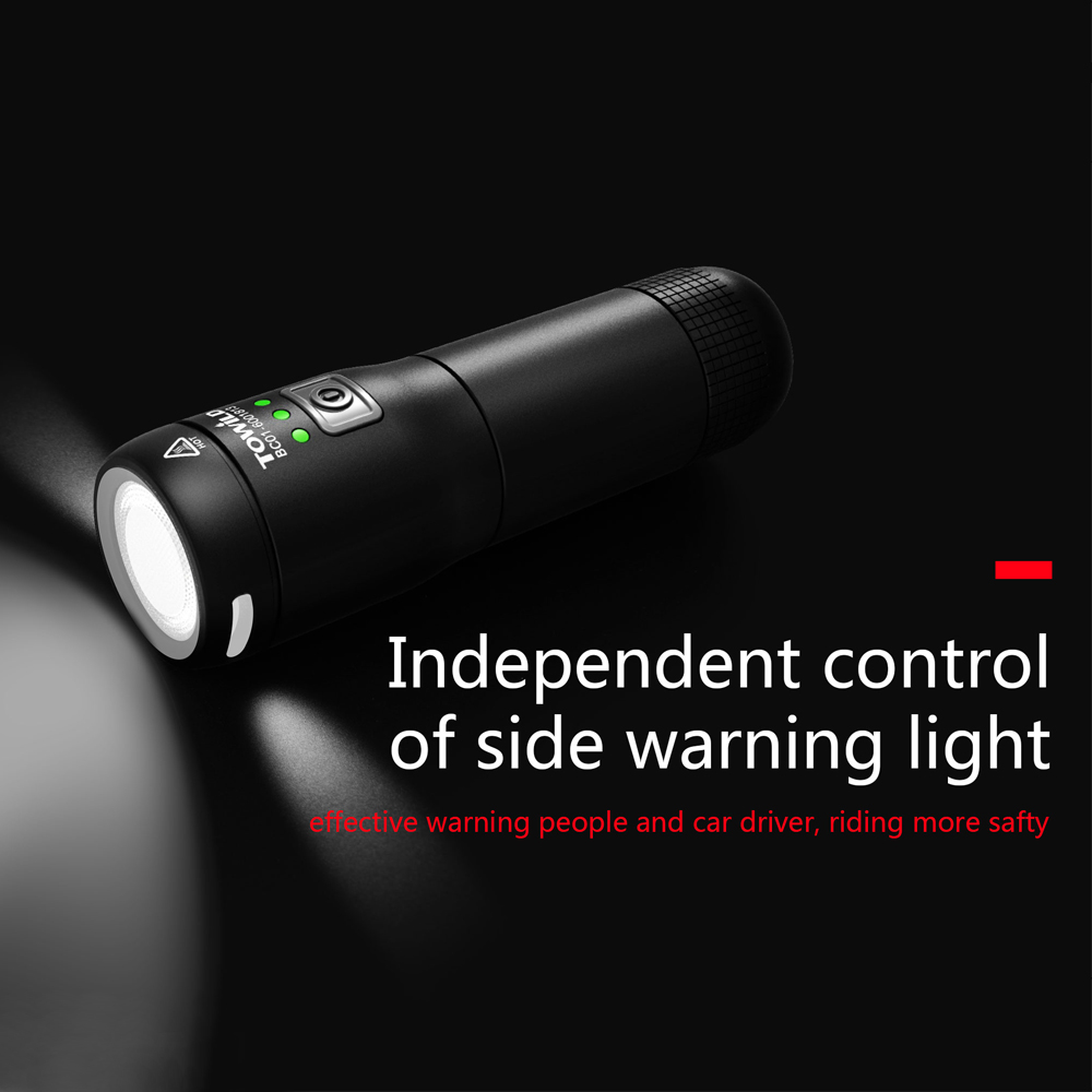 TOWILD BC02 700C Professional 700 Lumens Bicycle light flashlight camp light power bank folding cup bicycle Accessories. 