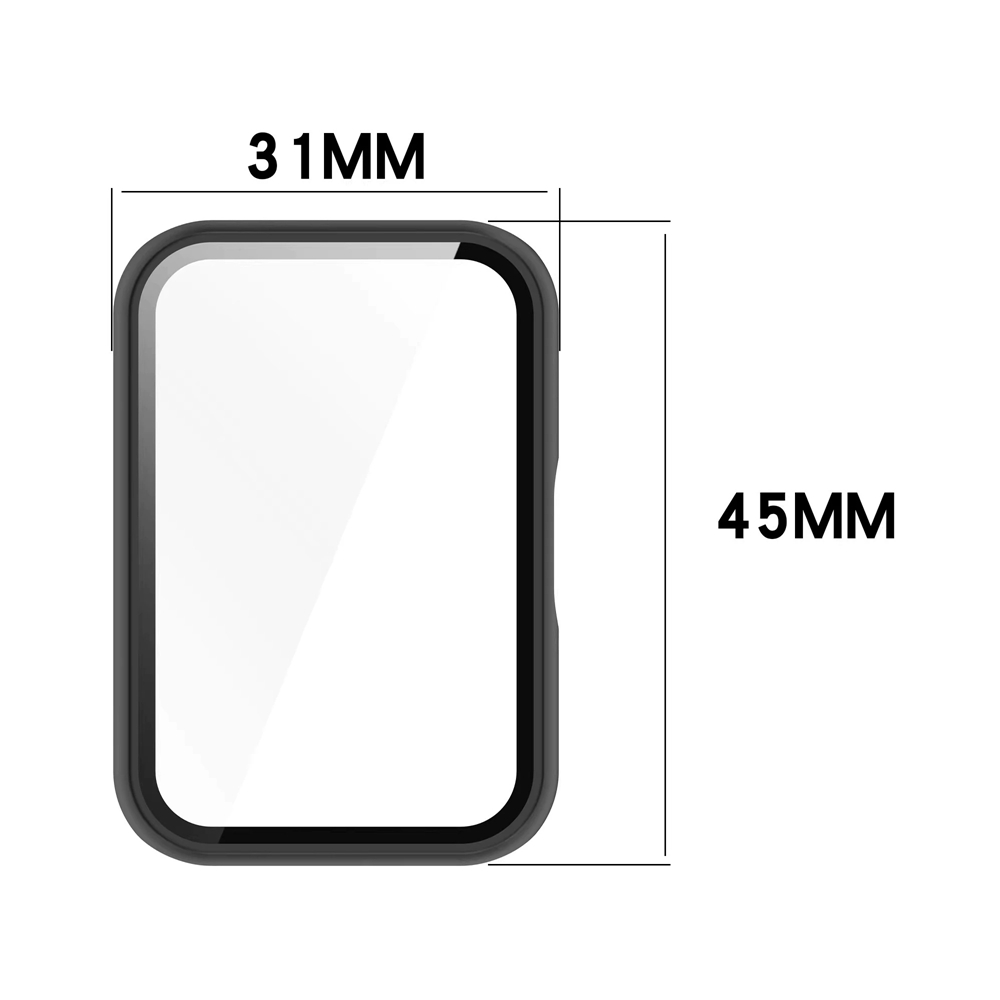Tempered Glass Case For Samsung Galaxy Fit 3 Full Coverage Cover Screen Protector Bumper For Samsung Galaxy Fit3 Accessories. 