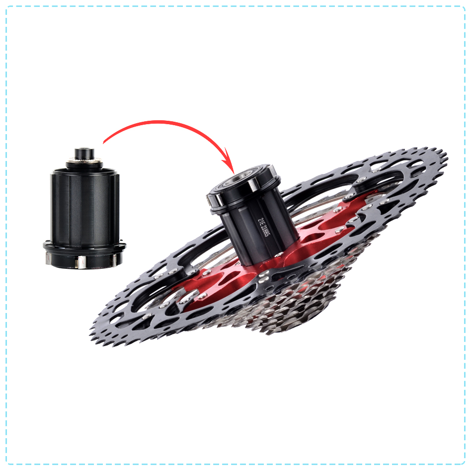 SUNSHINE Bicycle Cassette 8/9/10/11/12Speed Freewheel 32/36T/40T/42T/46T/50T/52T Sprocket HG Structure Flywheel For SHIMANO/SRAM. 