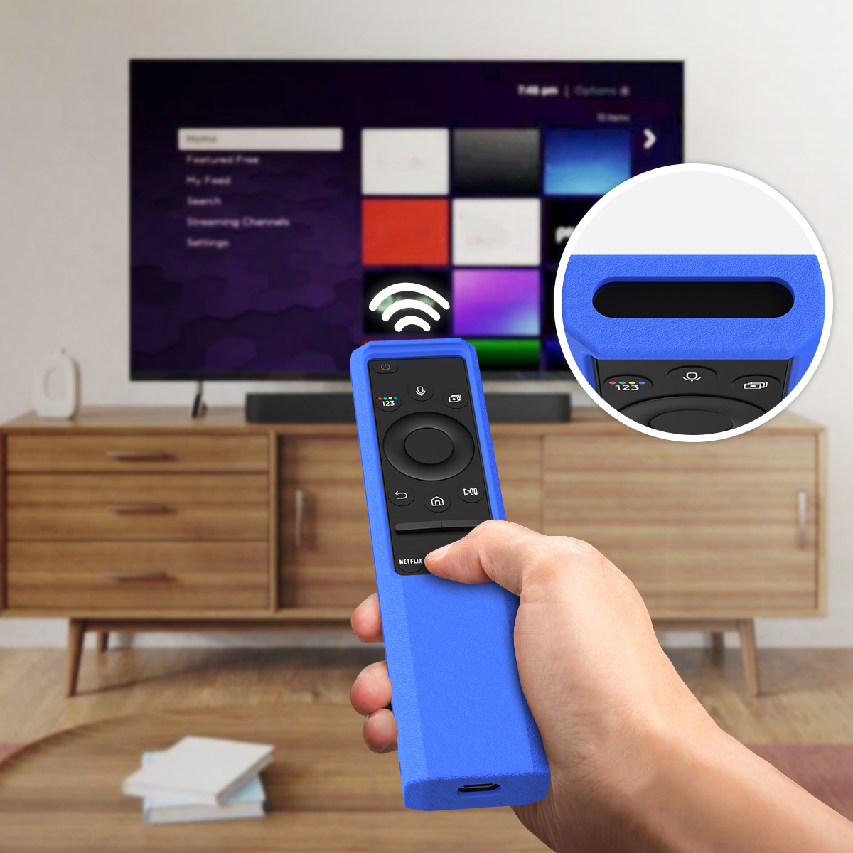 Remote Control Case for Samsung Smart TV Solar Cell BN59-01357A 01357B TM2140A BN59-01358B BN59-01363C Silicone Remote Cover. 