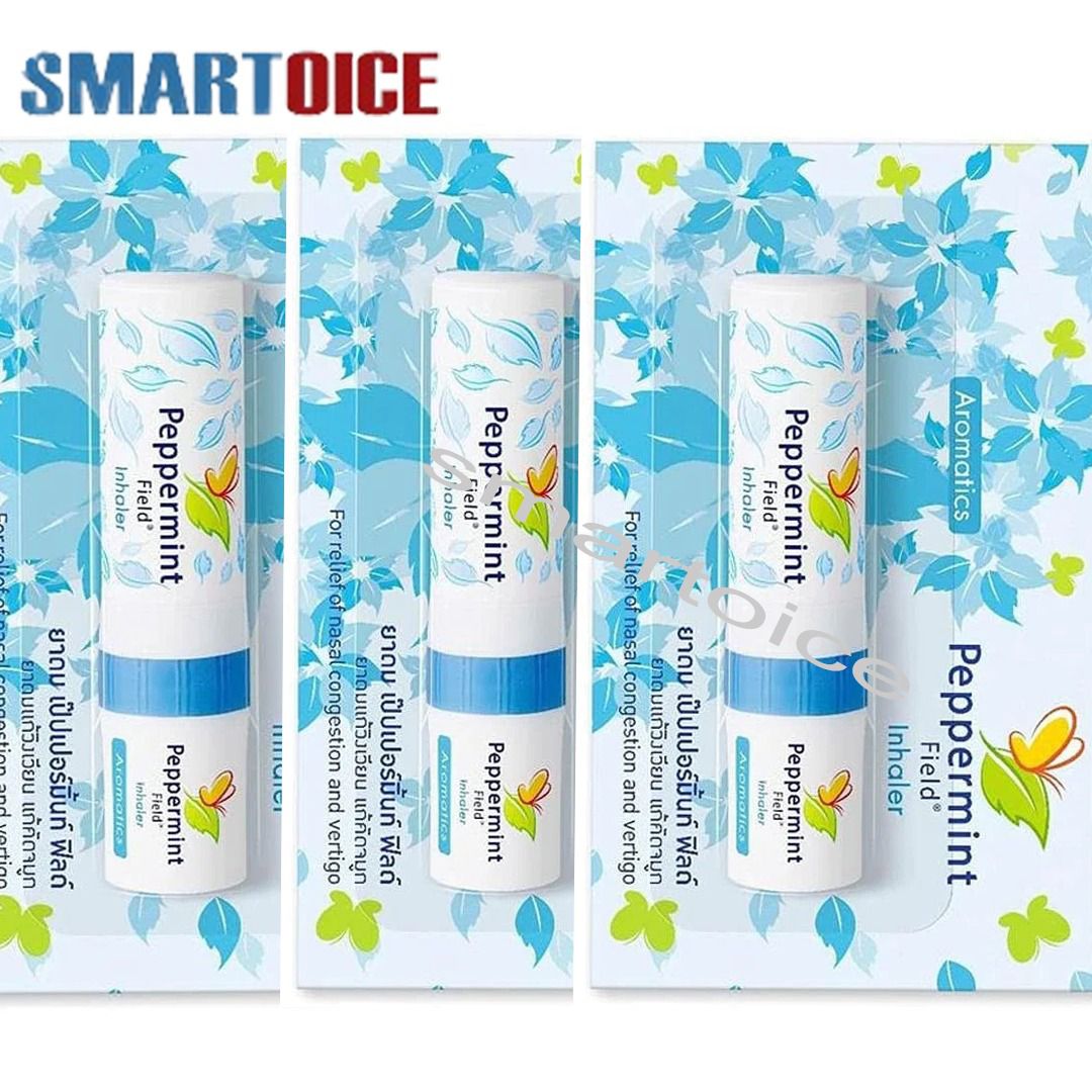 Peppwrmint Field Aromatic Inhaler for Sinus and Cold Relief - 3Pcs Pack