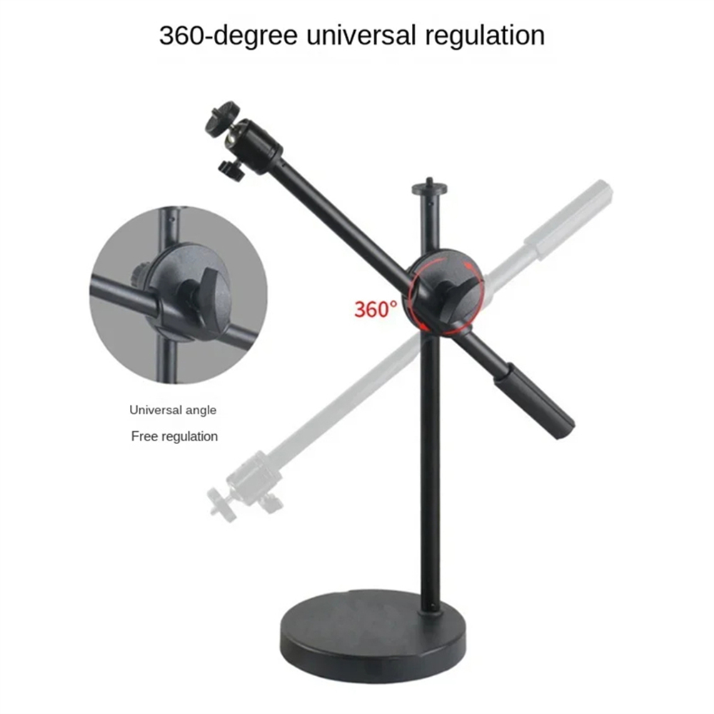 Desktop Mobile Phone Photography Holder Tripod with LED Light Table Tabletop Shooting Stand Tripods for Nail Art Photography. 