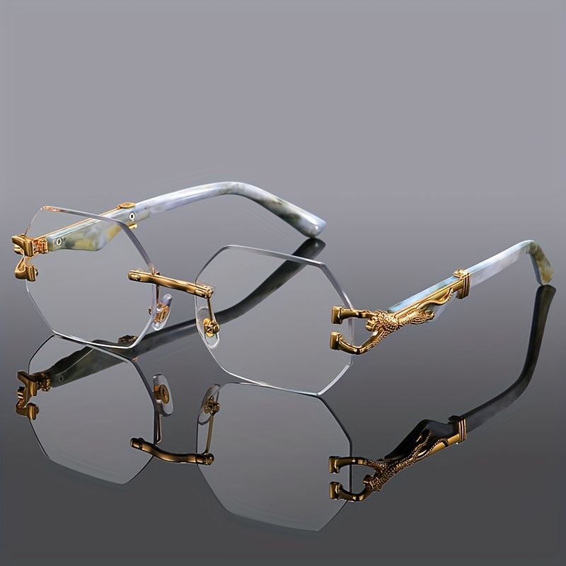 Geometric Leopard Print Sport Glasses for Women - Image 1