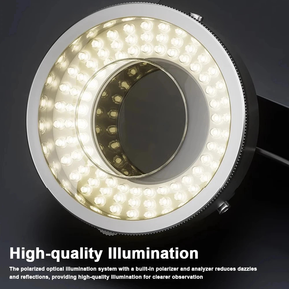 iFixes iL37 Microscope Polarized LED Ring Light Lamp Anti Glare Illuminators Source Eliminating Reflections Repair Light Source. 