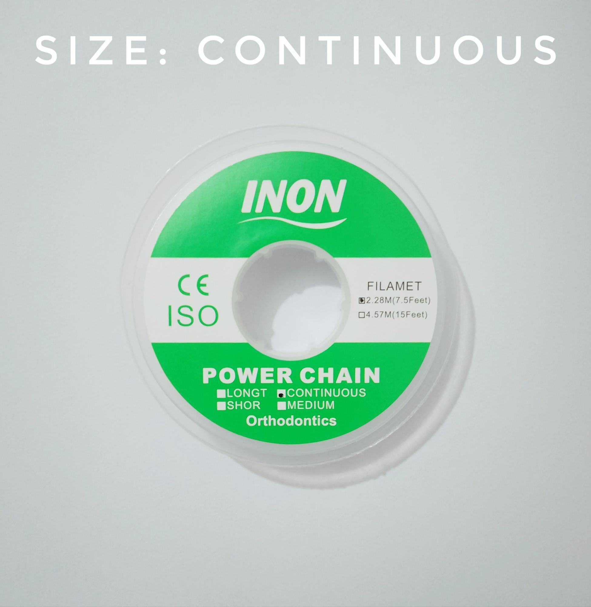 Dental Orthodontic Elastic Chain Power Chain Clear Color