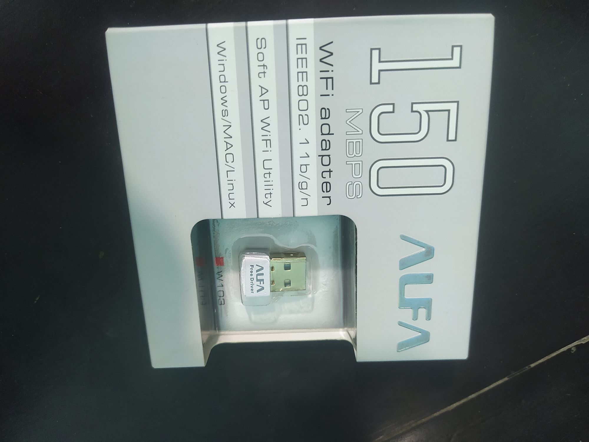 ALFA USB WIFI ADAPTER  150Mbps MODEL :W103 (DRIVER FREE)