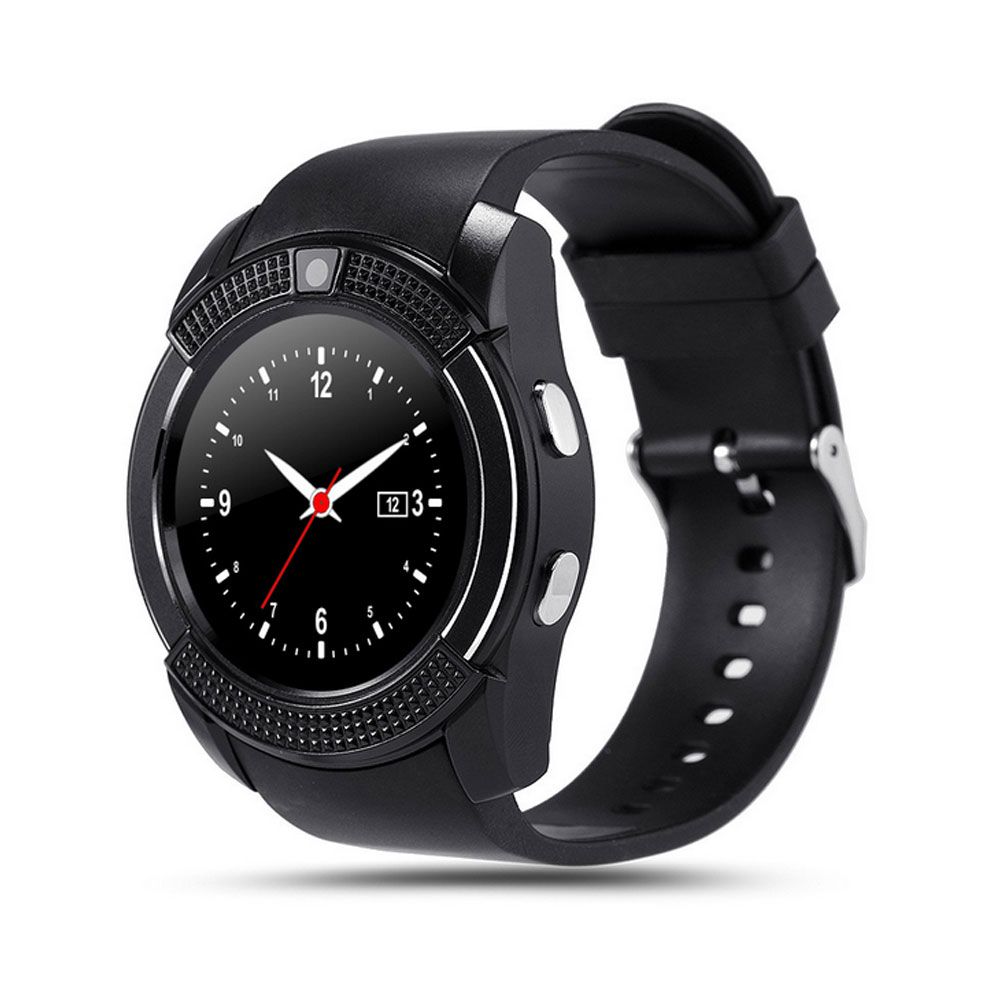 V8 Smart Watch call and memory Supported and Fitness Tracker - Black

with double battery. 