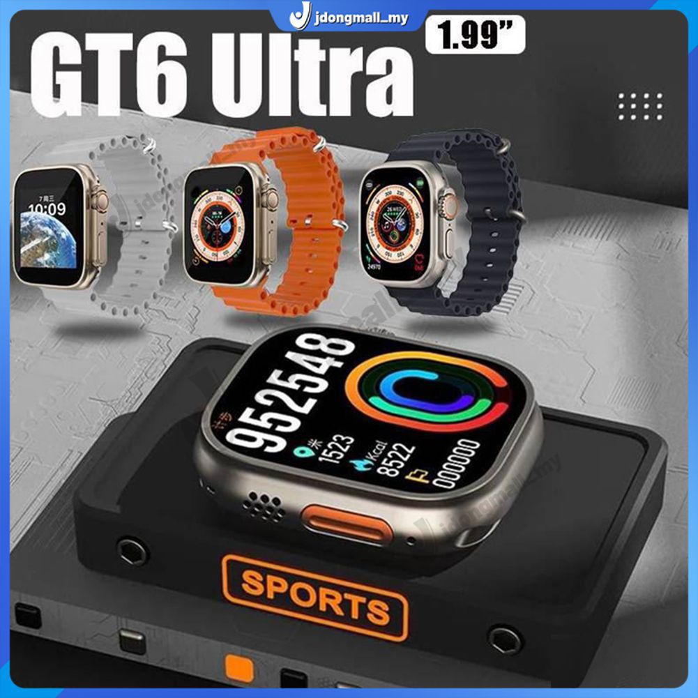 Gt6 Ultra Bluetooth Talking Smart Watch Color Screen Heart Rate Monitoring Sports Smartwatch || smart watch || ultra watch || ultra smart watch || Gt6 ultra watch