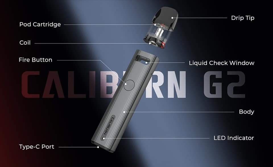 Cliburn G2 Pod System Uwell Vape E-sigaret Random Colour (60ml FlvJuice Free). 