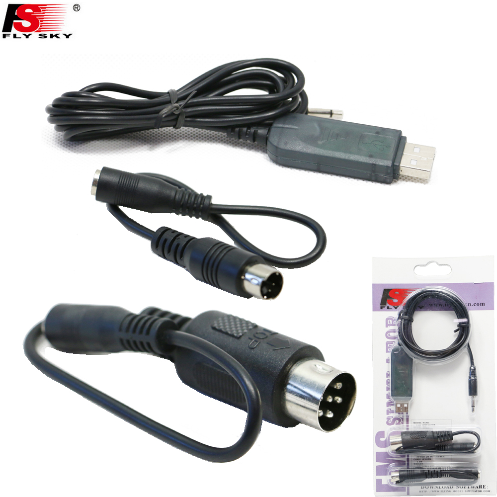 Flysky FS-SM100 USB Flight Simulator Adapter Cable for Flysky FS-i6 FS-i4 FS-TH9X FS-T4B FS-GT3 FS-GT2 Remote Controller. 