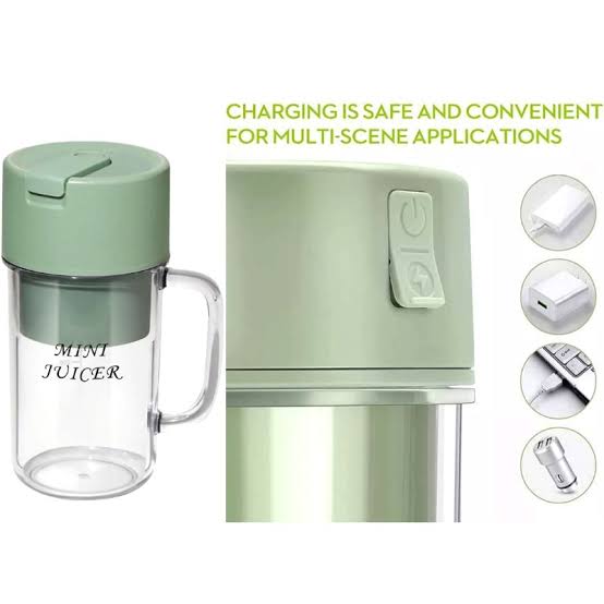 Electric Juicer Mini Portable Blender Fruit Mixers Extractors Multifunction Juice Maker Machine Blender with Straw | Daraz.com.bd
