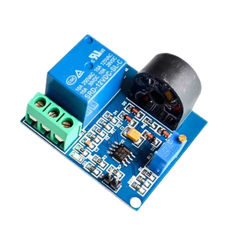 5A overcurrent protection sensor module AC current sensor 12V relay. 